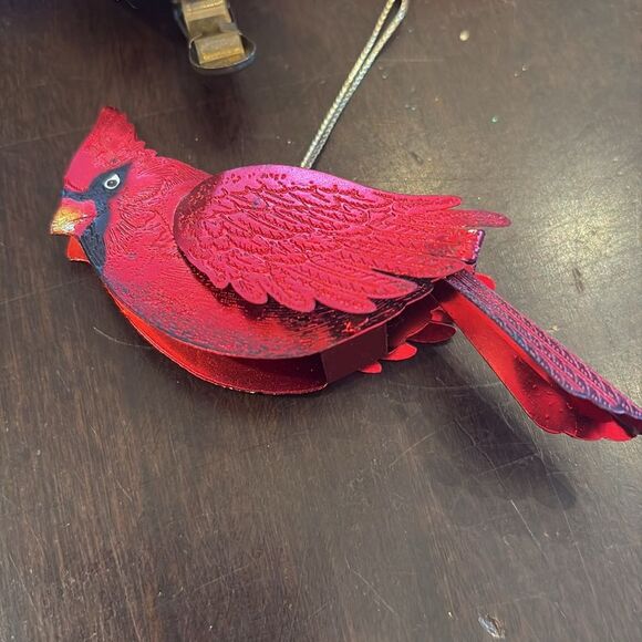 Two vintage red bird ornaments - Picture 2 of 4